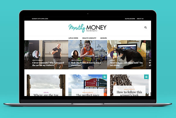 Mouthy Money Website by Aaron Buckley